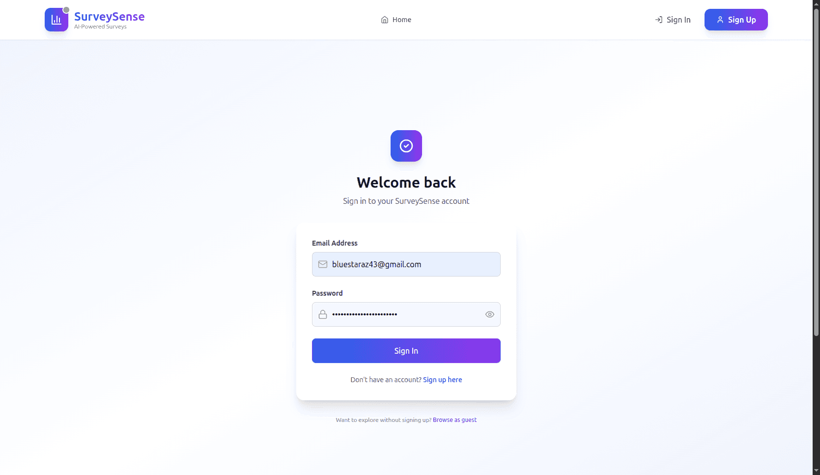 SurveySense — AI Survey Platform Overview